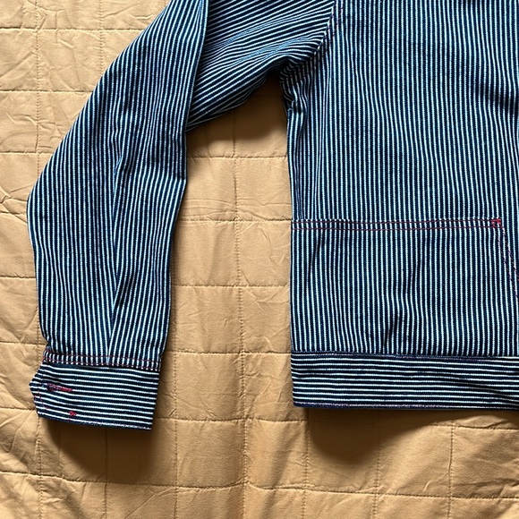 NWOT Lykke Wullf Railroad Striped Jacket - Picture 2 of 6